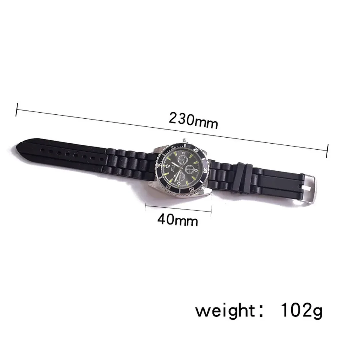 Medidas del grinder reloj: correa 230 mm y esfera 40 mm